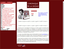 Tablet Screenshot of chronique-shoah.com